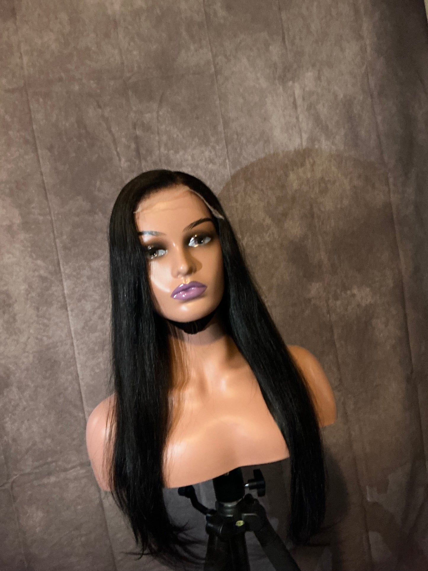 Raw Human Hair HD Lace Peruvian Straight Wig