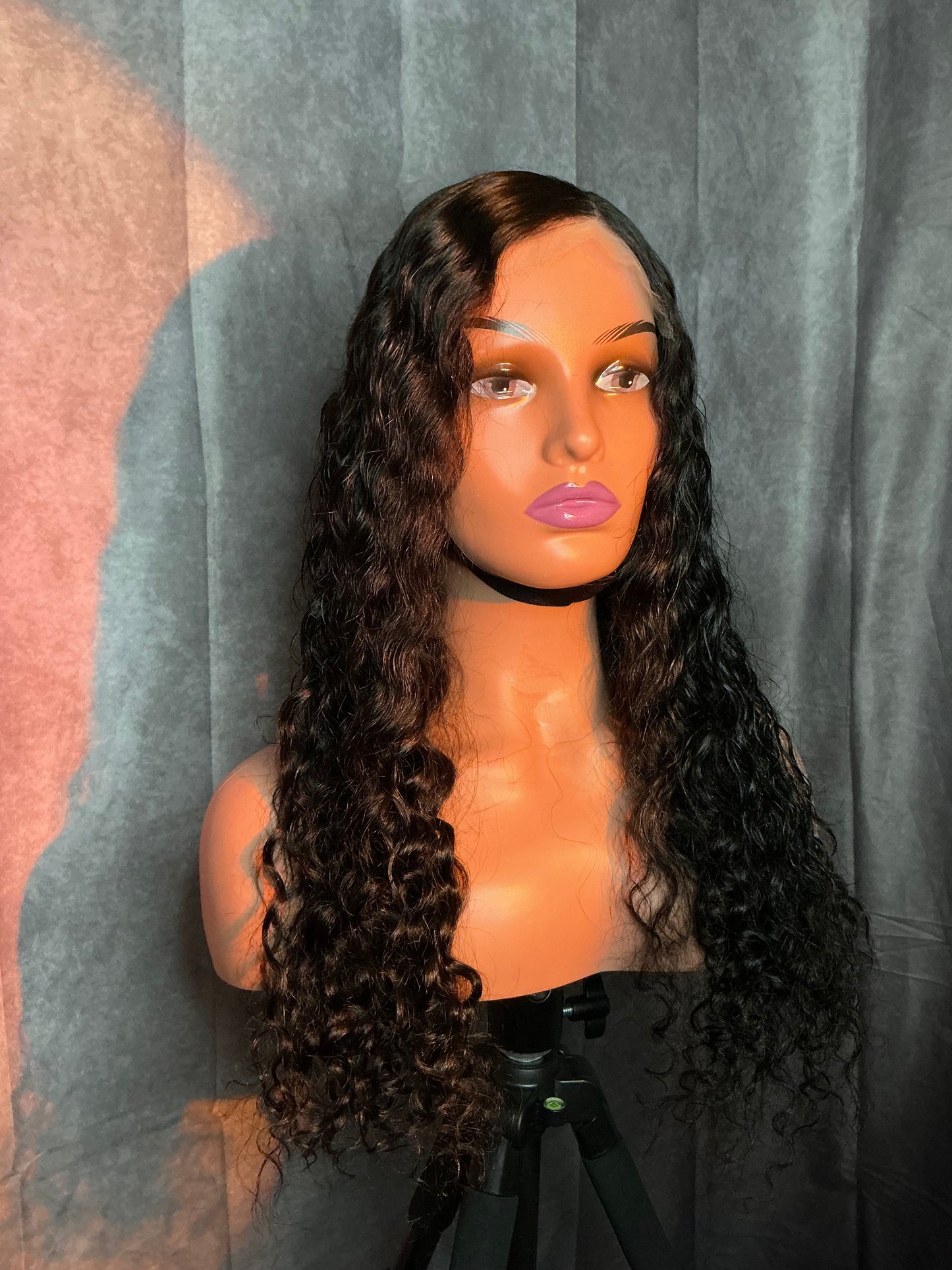 Raw Human Hair HD Lace Brazilian Deep Wave Wig