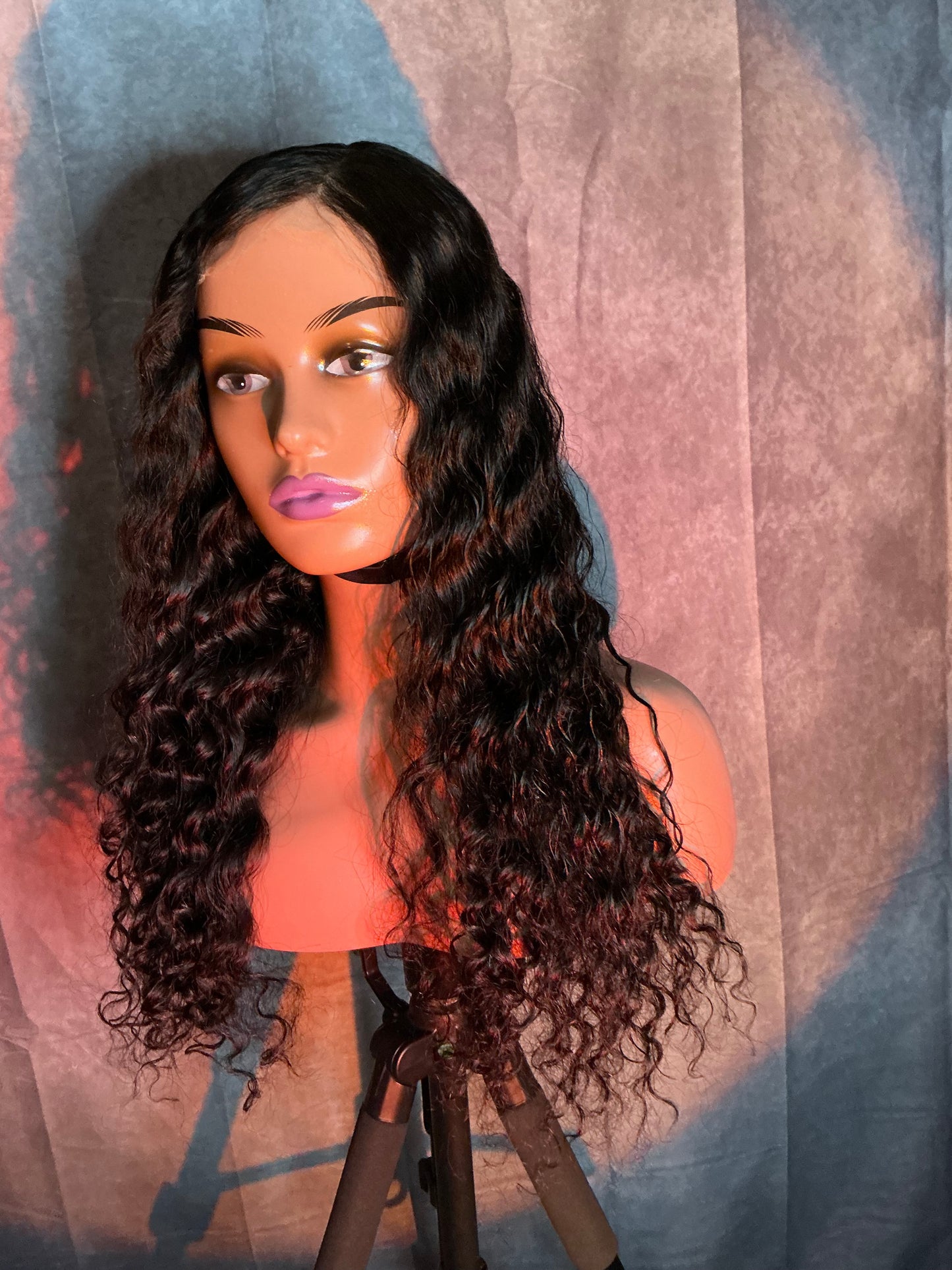 Raw Human Hair HD Lace Brazilian Deep Wave Wig