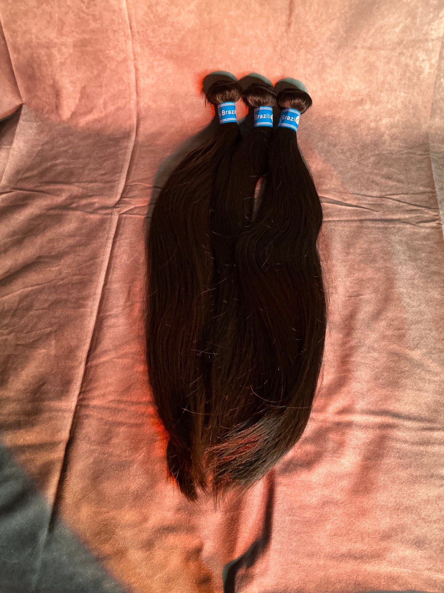 Raw Human Hair Brazilian Straight Bundles