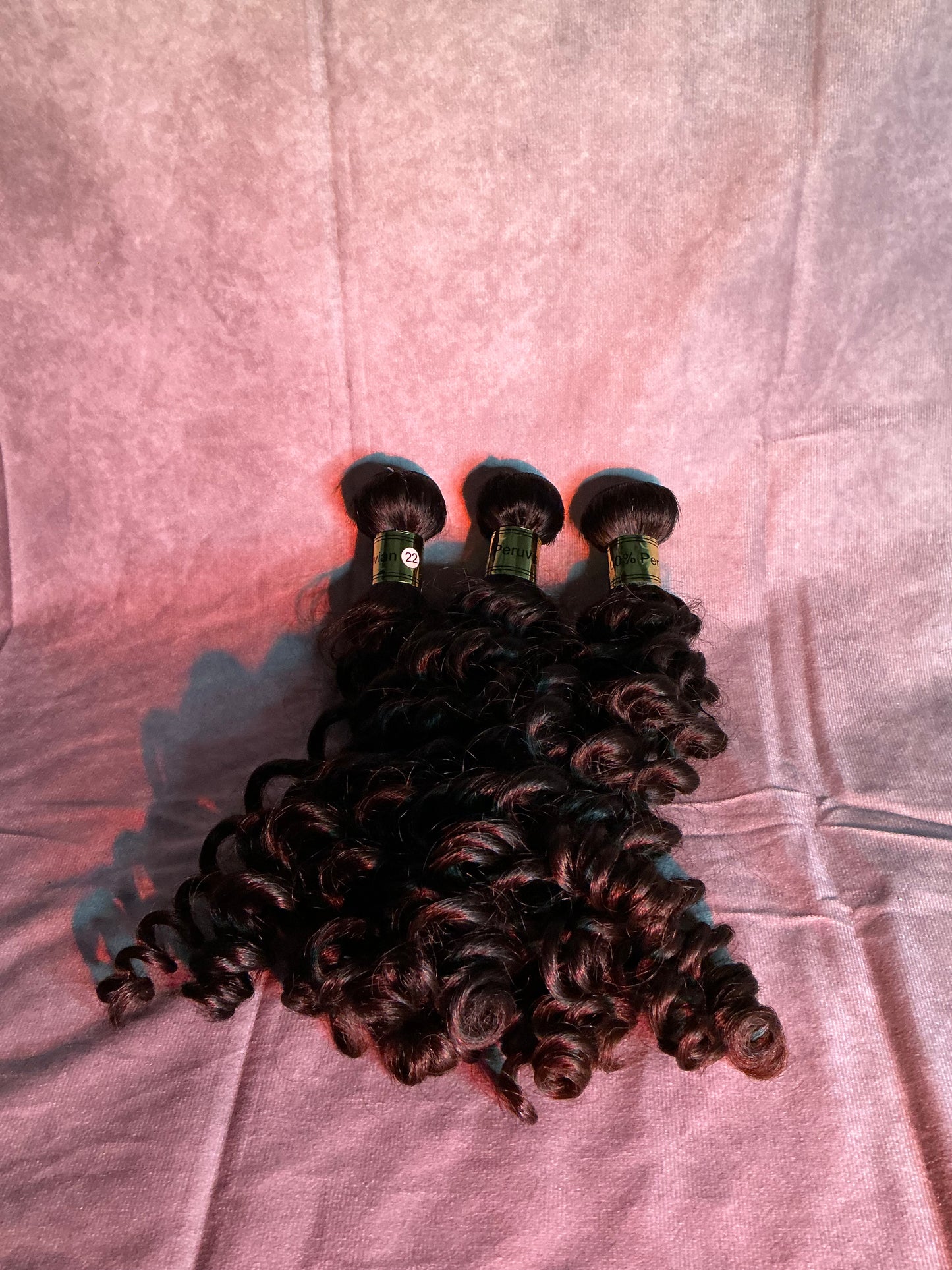 Raw Human Hair Peruvian Deep Wave Bundles