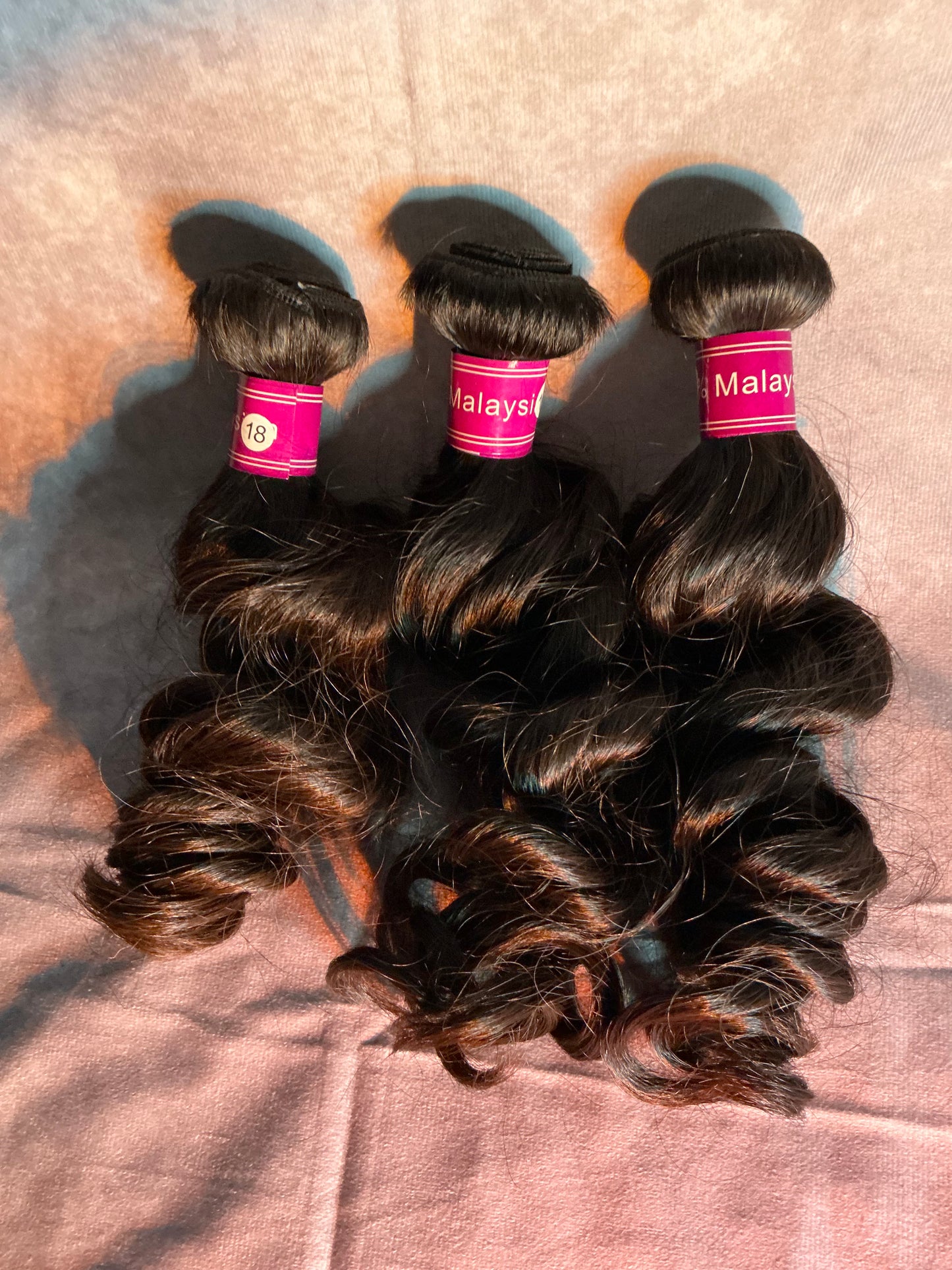 Raw Human Hair Malaysian Loose Wave Bundles