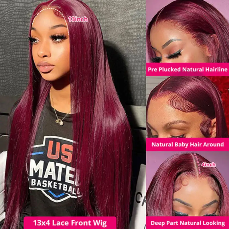 Virgin Hair HD Lace Straight Hair Wig