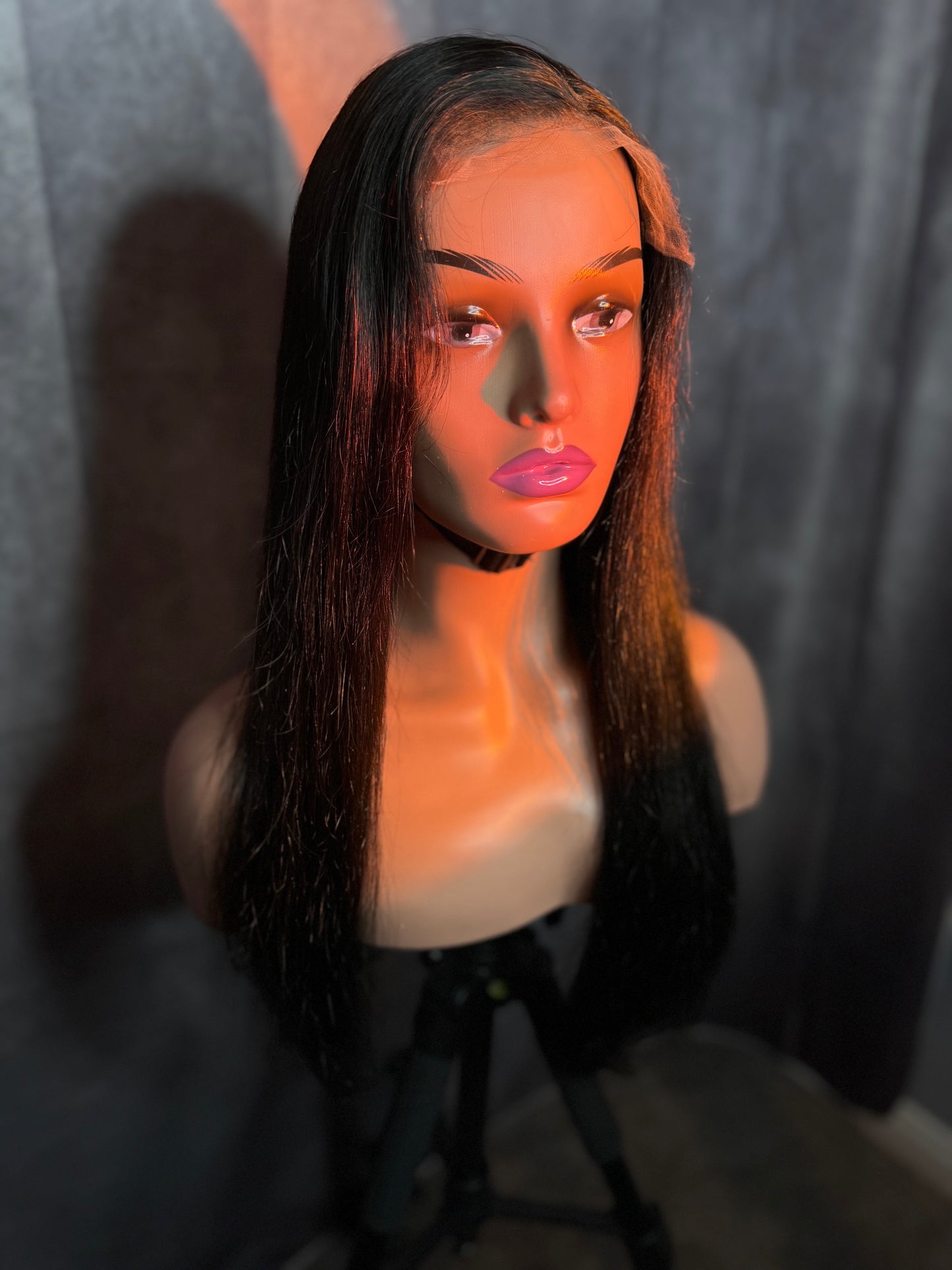 Raw Human Hair HD Lace Peruvian Straight Wig