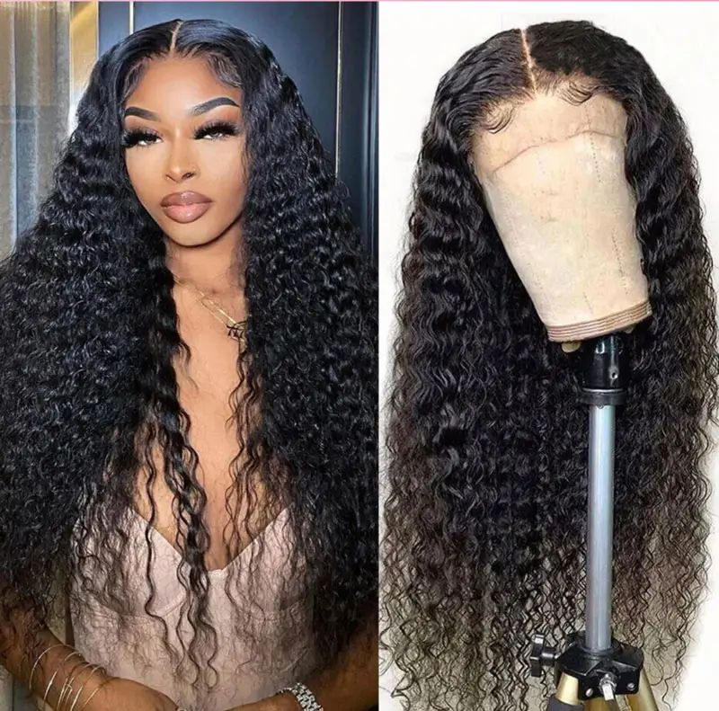 Luxury Raw HD Lace Frontal Deep Wavy Wig